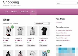 紫色shopping服装商城模板