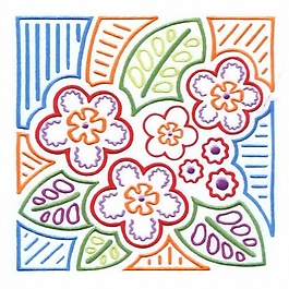 繡花 花卉 條紋 家紡 免費(fèi)素材