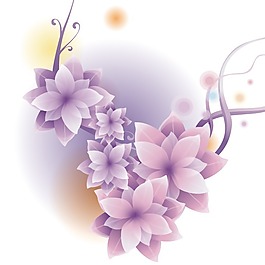 印花矢量圖 植物 花卉 優(yōu)雅植物 色彩 免費素材