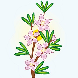 印花矢量圖 植物 花卉 優(yōu)雅植物 色彩 免費(fèi)素材