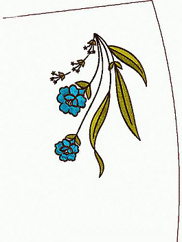繡花 領(lǐng)邊 花卉 家紡 免費素材