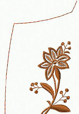 繡花 領(lǐng)邊 花卉 家紡 免費素材