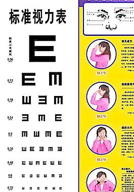 金思力視力表 眼保健操圖片