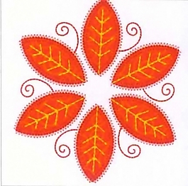 繡花 樹葉 家紡 免費素材