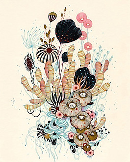 位圖 植物插畫 植物插畫師 Yellena James 免費素材