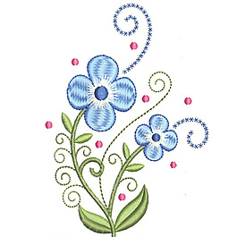 繡花 花卉 藤蔓 家紡 免費(fèi)素材