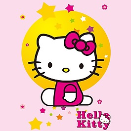 印花矢量圖 可愛卡通 卡通形象 HELLO KITTY 免費(fèi)素材