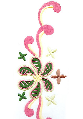 繡花 花卉 花紋 藤蔓 家紡 免費素材