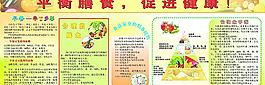 平衡膳食宣傳欄圖片