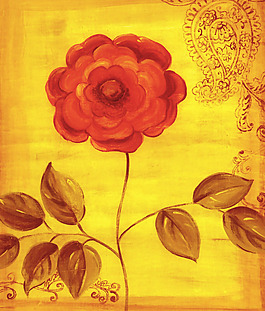位圖 植物 花卉 藝術(shù)效果 油畫(huà) 免費(fèi)素材