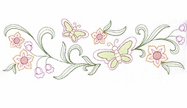 燙鉆 花卉 藤蔓 蝴蝶 免費(fèi)素材