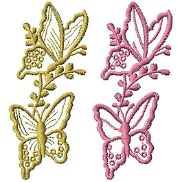 繡花 蝴蝶 家紡 免費(fèi)素材