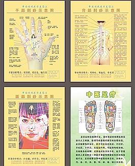 刮痧示意圖圖片