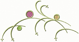 繡花 花紋 藤蔓 家紡 免費素材