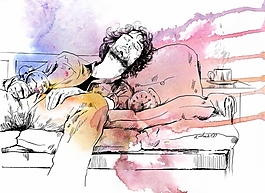 位圖 插畫 人物 男人 藝術(shù)效果 免費(fèi)素材