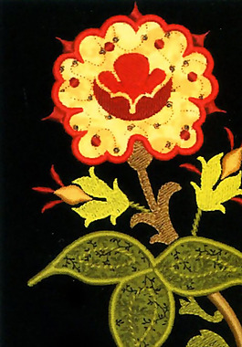 繡花 花卉 貼布 家紡 免費(fèi)素材