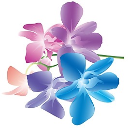 印花矢量圖 植物 花卉 優(yōu)雅植物 色彩 免費(fèi)素材