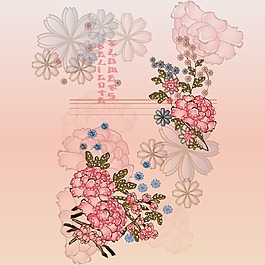 印花矢量圖 植物 花卉 優(yōu)雅植物 色彩 免費(fèi)素材