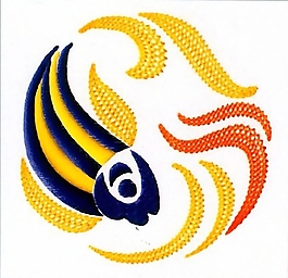 繡花 動(dòng)物 金魚 家紡 免費(fèi)素材