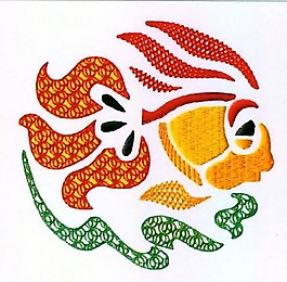 繡花 動(dòng)物 金魚 家紡 免費(fèi)素材