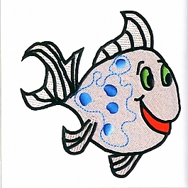 繡花 動(dòng)物 魚 家紡 免費(fèi)素材