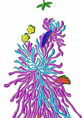 繡花 植物花卉 菊花 家紡 免費(fèi)素材