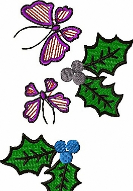 繡花 蝴蝶 家紡 免費(fèi)素材