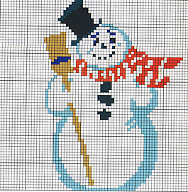 毛衫图案 人物 雪人 毛衣 免费素材