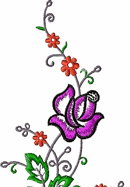 繡花 植物花卉 藤蔓 家紡 免費(fèi)素材
