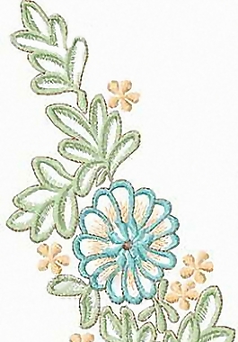 繡花 植物花卉 雛菊 家紡 免費(fèi)素材