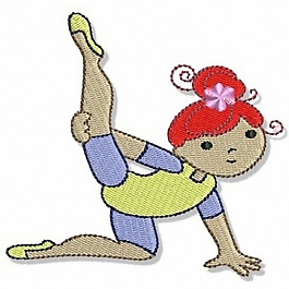 繡花 女孩 體操 家紡 免費(fèi)素材