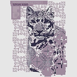 印花矢量圖 動物 貓 花紋 色彩 免費素材