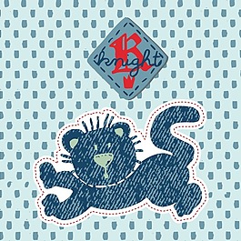 印花矢量圖 可愛(ài)卡通 卡通動(dòng)物 小貓 色彩 免費(fèi)素材
