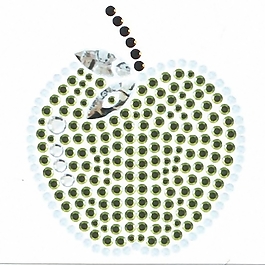 燙鉆 蘋果 免費素材