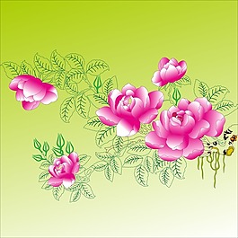 印花矢量圖 植物 花卉 優(yōu)雅植物 色彩 免費素材