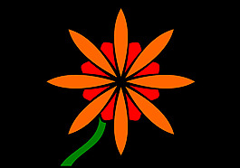 紅色的