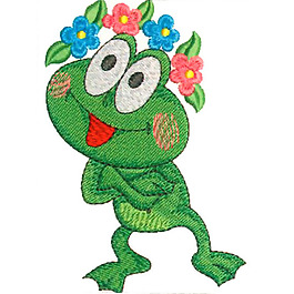 繡花 青蛙 家紡 免費(fèi)素材