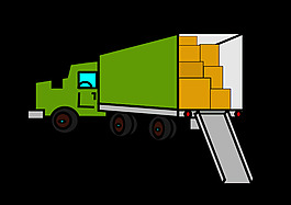 移動(dòng)的卡車