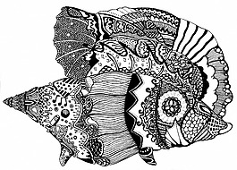 位圖 插畫 抽象 手繪 花紋 免費素材