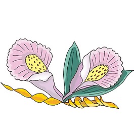 印花矢量圖 植物 花卉 優(yōu)雅植物 色彩 免費素材