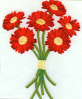 繡花 花卉 雛菊 家紡 免費(fèi)素材