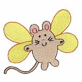 繡花 老鼠 翅膀 家紡 免費素材