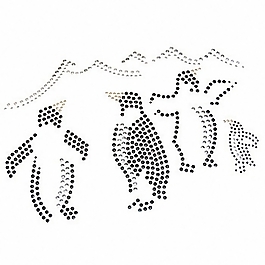燙鉆 動物 企鵝 南極 野生動物 免費(fèi)素材