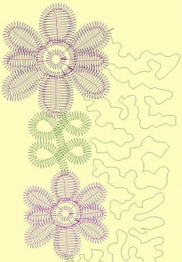 繡花 花卉 花紋 家紡 免費(fèi)素材