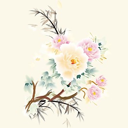 印花矢量圖 植物 花卉 優(yōu)雅植物 色彩 免費(fèi)素材