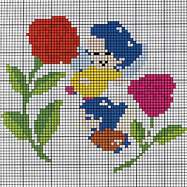 毛衫图案 花朵 精灵 毛衣 免费素材