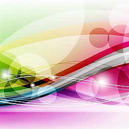 印花矢量圖 T恤圖案 動感線條 色彩 綠色 免費素材