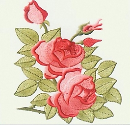繡花 花卉 家紡 免費素材