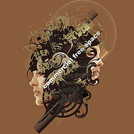 印花矢量圖 人物 女人 英文 植物 免費素材