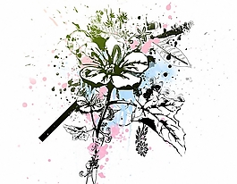 位图 植物 花卉 优雅植物 植物插画 免费素材